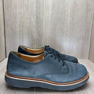 Samuel Hubbard Oxford Shoes Women 8.5 Nubuck Leather Lace-Up Low Top Navy